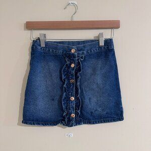 👖 Tommy Bahama – Girl’s Denim Skirt w/ Ruffle Detail (Size M • 7/8)